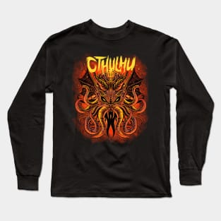 Cthulhu Red Long Sleeve T-Shirt